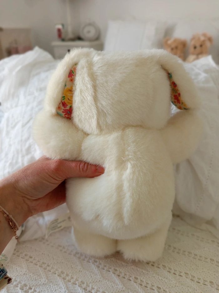 Lot peluche et hochet lapin détail liberty (Jacadi et autre) - photo numéro 6