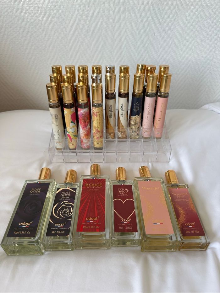 lot de 28 parfums ADOPT’ 30ml, 50ml, 100ml