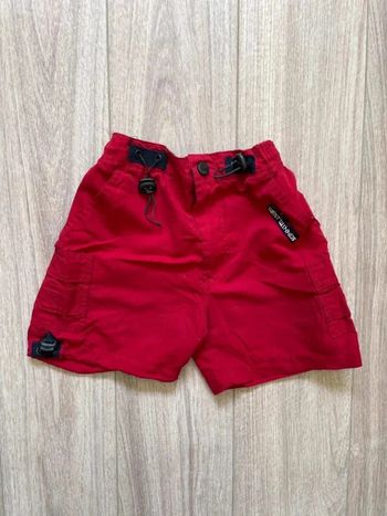 Bermuda rouge été garçon 4 ans