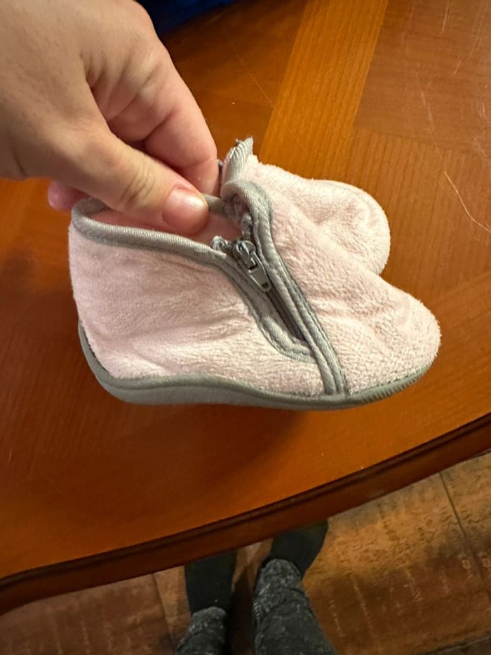 Chausson fille rose pale - photo numéro 2