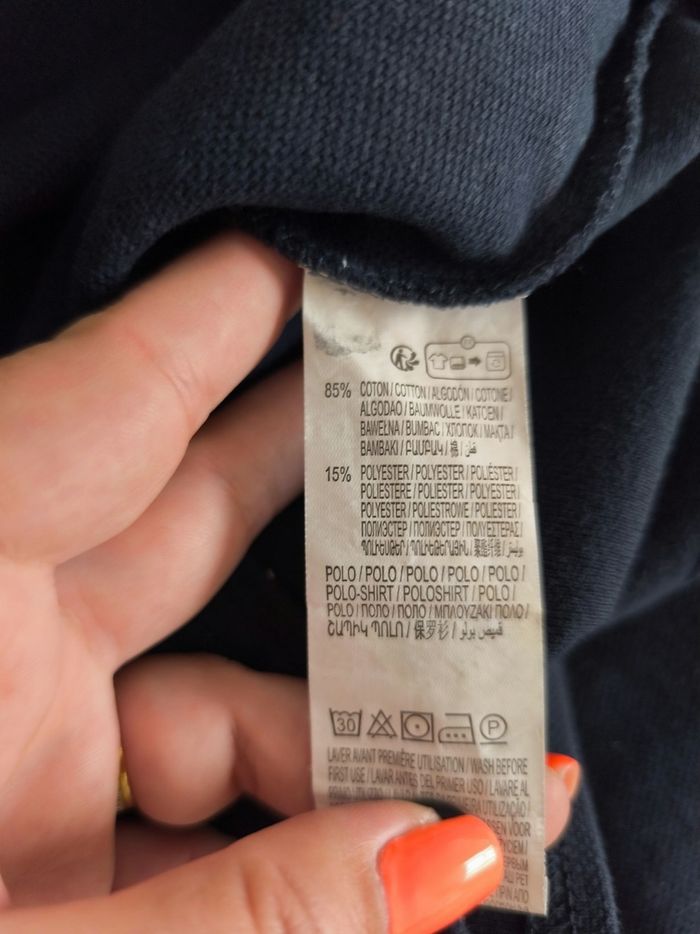 Sweat polo bleu marine - photo numéro 4