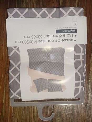 Housse de couette 1 personne+ 1 taie d'oreiller 🎁 NEUF