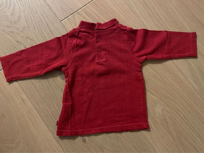 T-shirt ML rouge - Obaïbi - 3mois - photo numéro 2