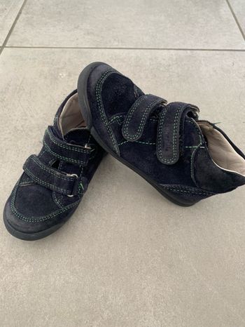 Bottines bleu en cuir taille 26