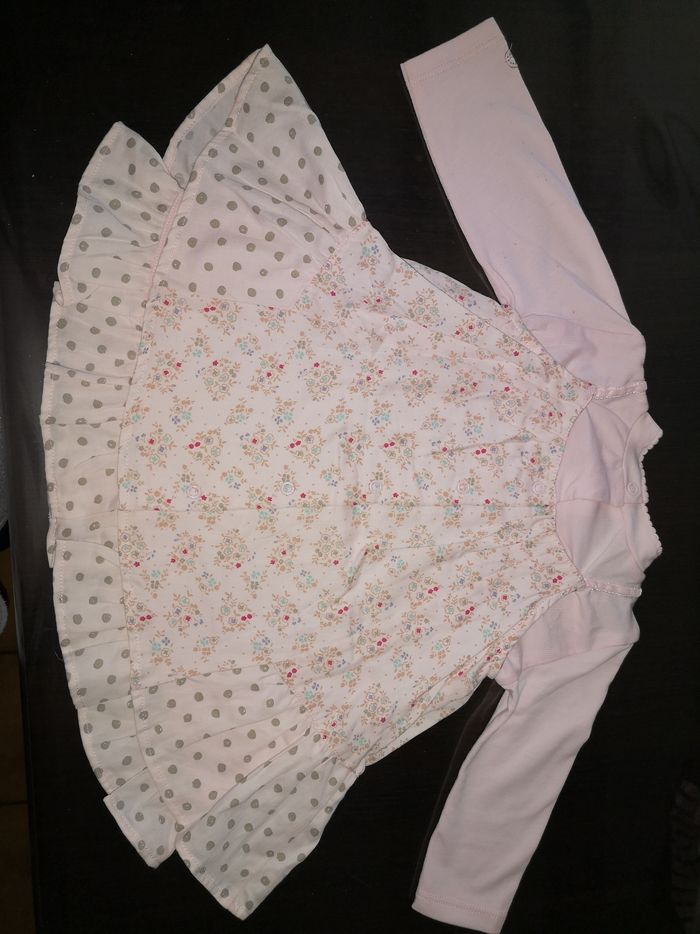 Robe avec tee-shirt intégré 6 mois Absorba - photo numéro 2