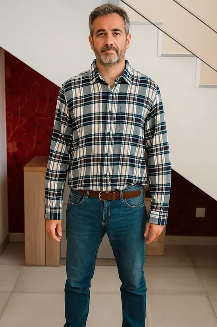 Chemise à carreaux taille M esprit Country
