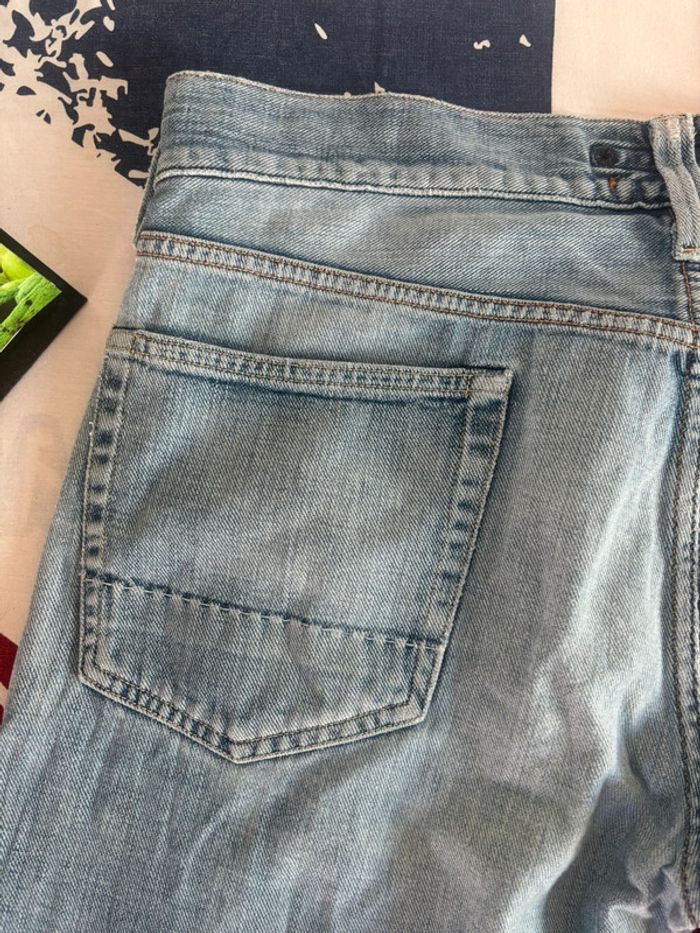 Jeans coupe courte à bouton Stone Island taille 46/47 bleu clair - photo numéro 11