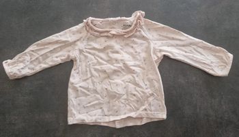 Tee shirt manche longues fleuri 6 mois