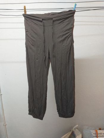 Pantalon tissaia coloris taupe taille 39 40