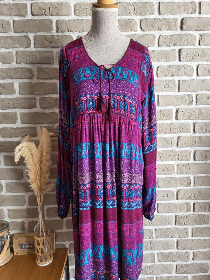 Robe imprimée ethnique Hippie chic- Coline - photo numéro 10