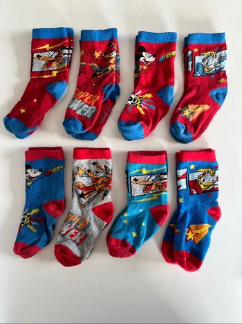 Lot de 8 paires de chaussettes Disney