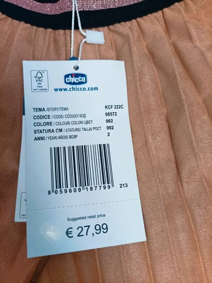 Magnifique pantalon neuf avec étiquette Chicco fille 2 ans 92 cm - photo numéro 3