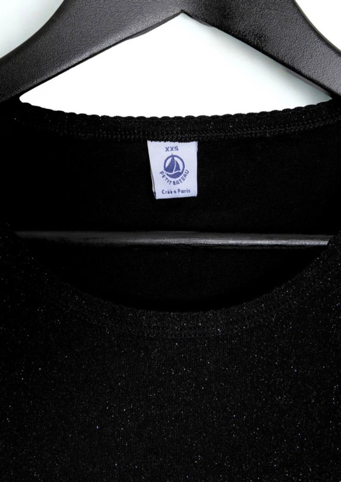 Robe noire scintillante Petit Bateau – Fille 13/14 ans (XXS) - photo numéro 5