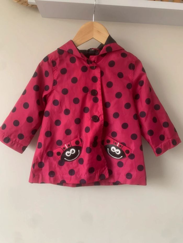 • Manteau pluie fille à pois ~ 23 mois • - photo numéro 2