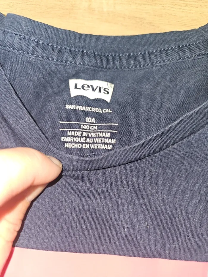 Tee shirt manches courtes fille 10 ans levi's - photo numéro 3