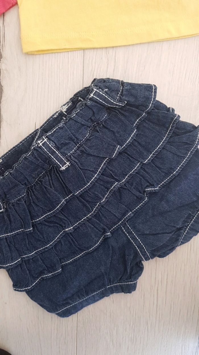 Ensemble estival 4 pièces fille 1mois coloré - photo numéro 3