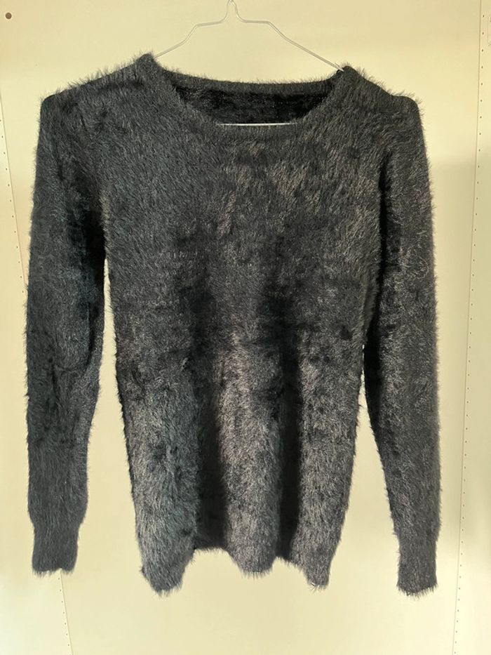 Pull en velours noir
