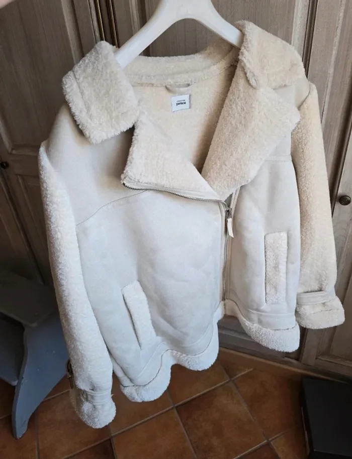 Manteau fouroure sherpa perfecto pimkie taille 42 XL - photo numéro 8