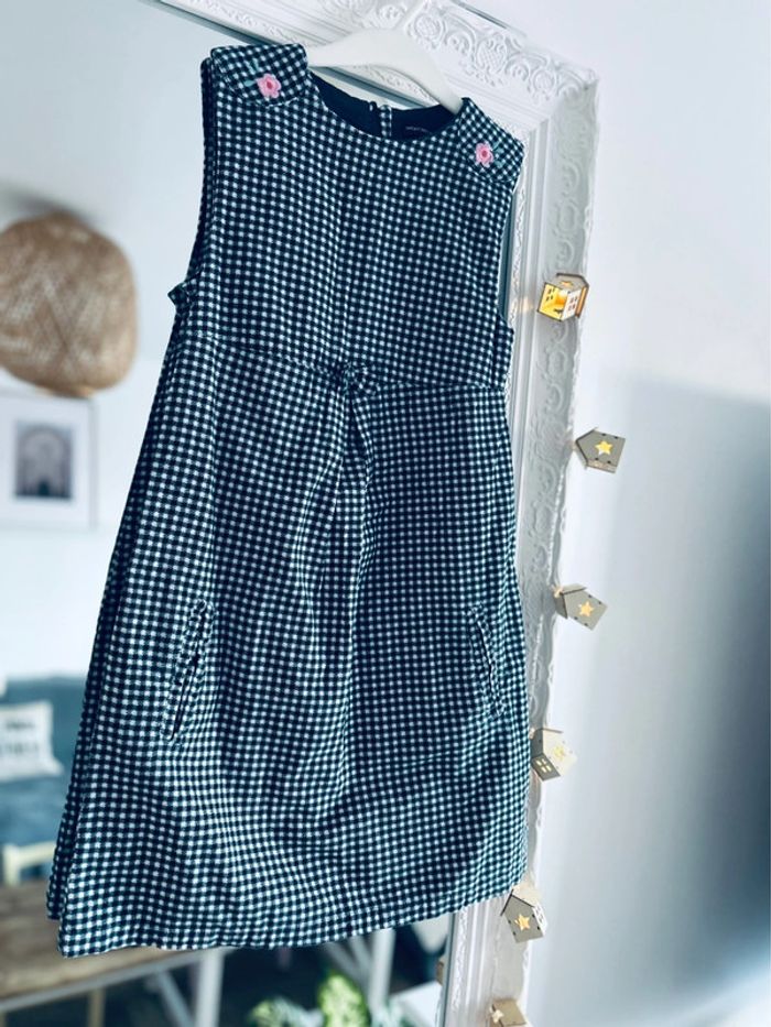 Jolie robe hiver vert sapin sergent major 11ans comme neuve