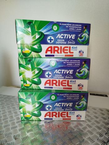 Lot 3x26 Pods Ariel Active Odor Defense