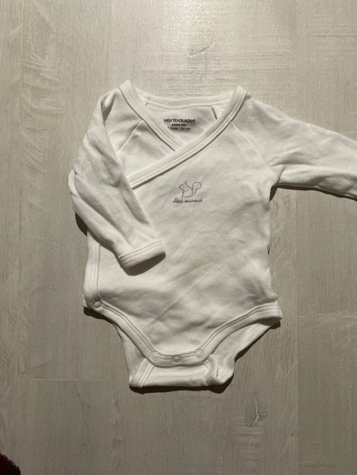 Body manches longue Vertbaudet taille 1 mois - photo numéro 2