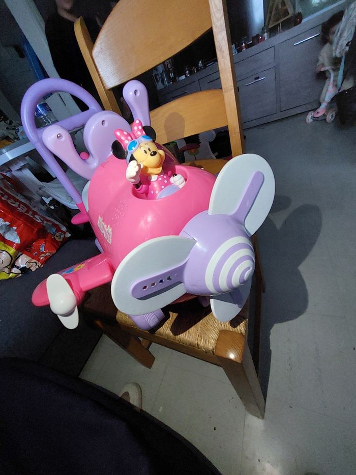 Porteur trotteuse avion minnie - photo numéro 4