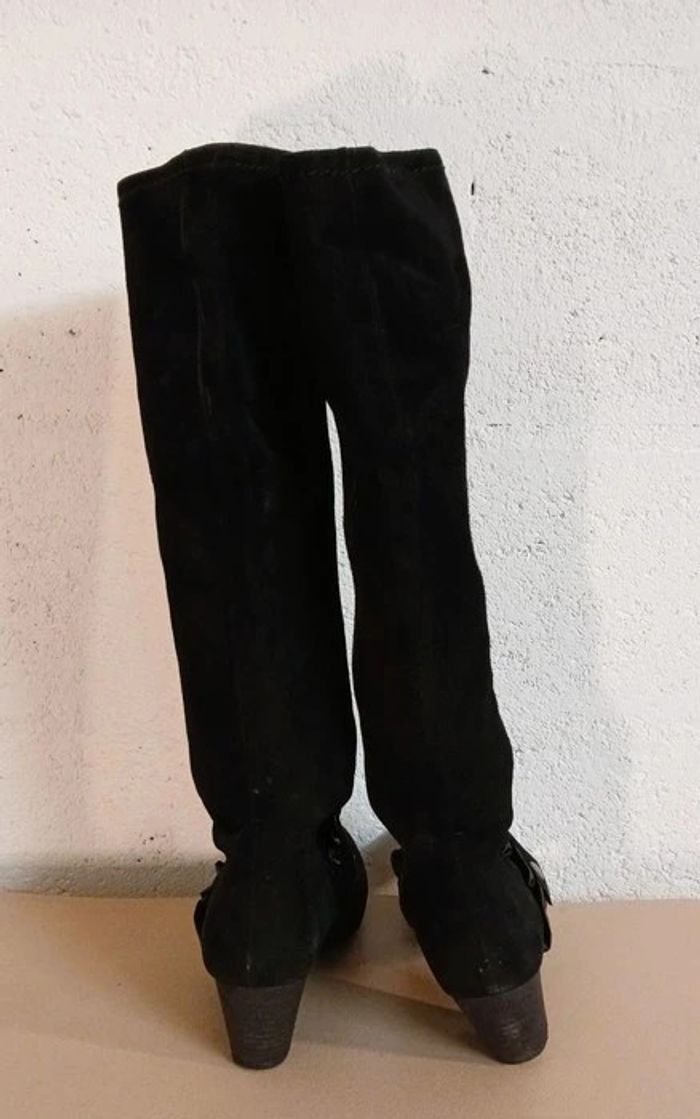 🖤 Bottes en daim noir Rosemétal – Chic & vintage – Taille 37.5 - photo numéro 9