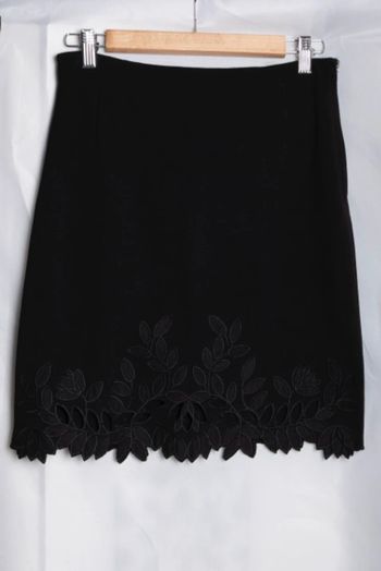 Mini jupe mini skirt noire black à dentelle H&M Taille S