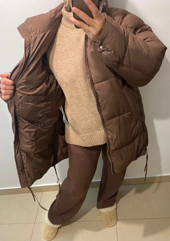 Doudoune Puffer Coat Oversize Chaude ZARA Taille M Et Plus - photo numéro 5