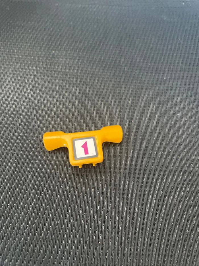 Playmobil carénage bulle jaune numéro 1 moto cross 3044 pièces détachées