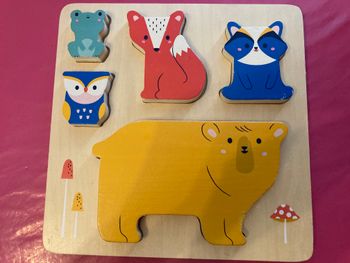 Puzzle encastrement animaux djeco