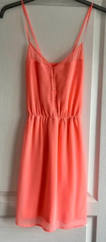 Robe courte corail