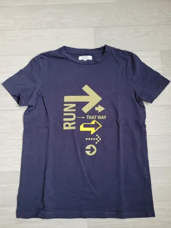 Tee-shirt MC bleu marine 12 ans