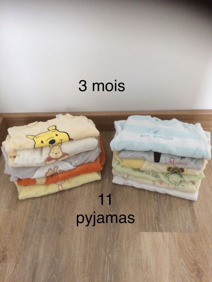 Lot pyjamas 3 mois