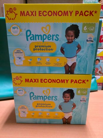 2 cartons Pampers Premium Protection T6