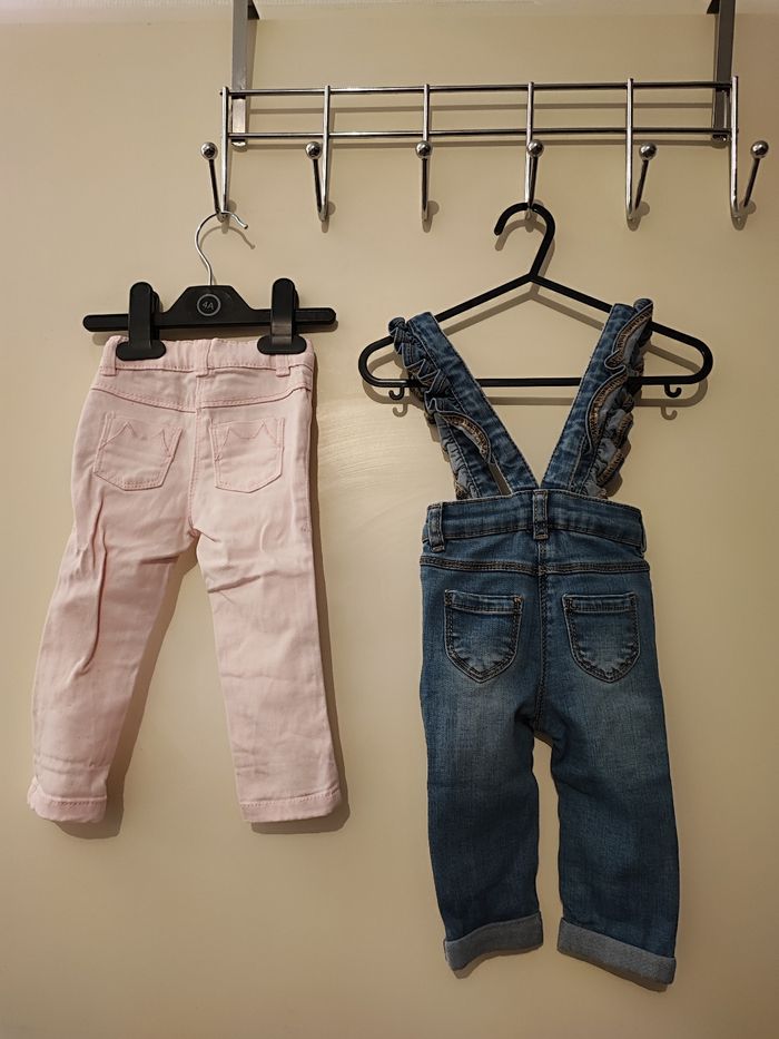 Lot de 2 jeans bébé fille - photo numéro 2