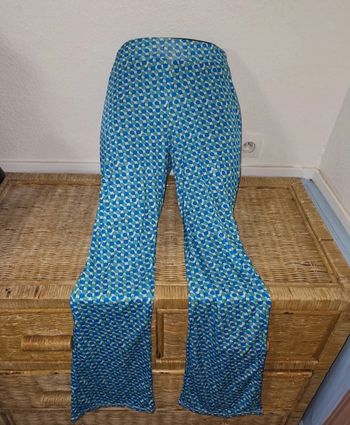 Pantalon imprimé motifs géométrique style vintage