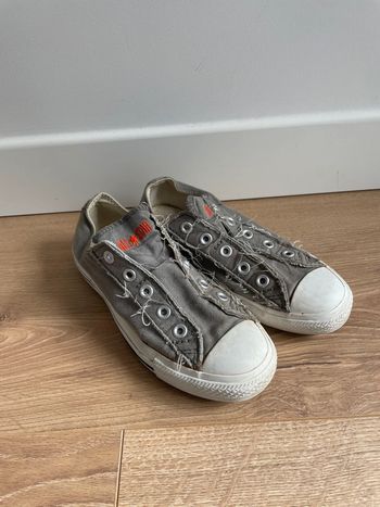 Converse Bass grises sans lacet – taille 36