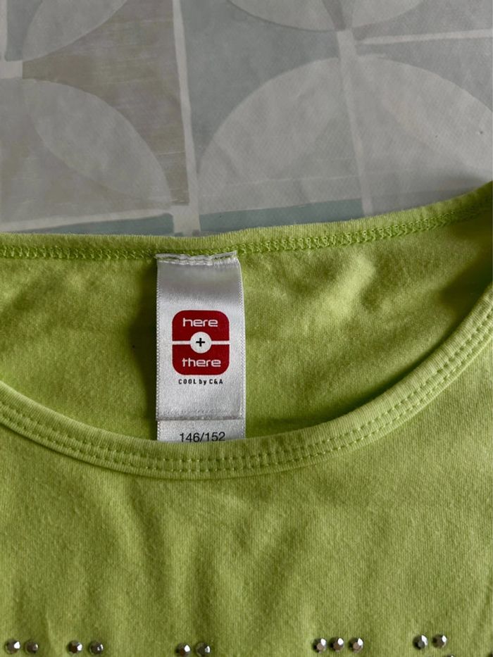 T shirt fille - 12 ans - C&A - en très bon état - photo numéro 4