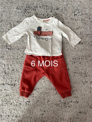 Ensemble pull + jogging garçon 6 mois