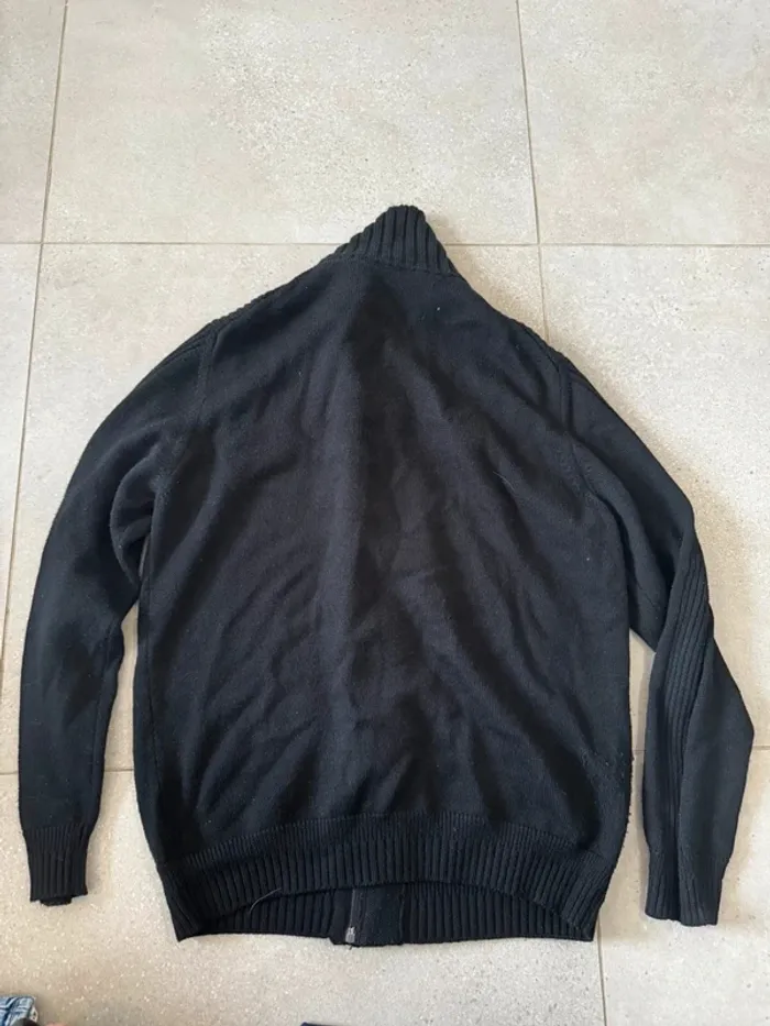 Gilet noir Trussardi Jeans, très bon état, taille Xl - photo numéro 5