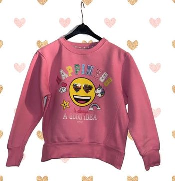 Sweat manches longues Happiness 8 ans - Emoji