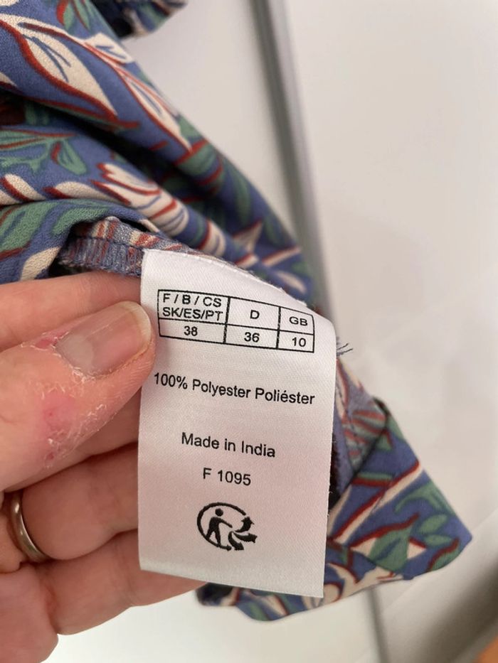 Robe bleu trapèze 38 - photo numéro 3