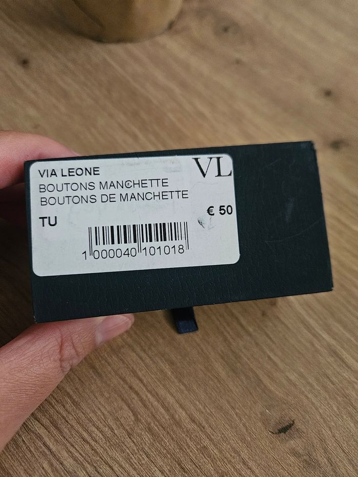 Boutons de manchette bleu - photo numéro 3