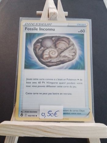 Carte Pokémon Fossile Inconnu 165/195