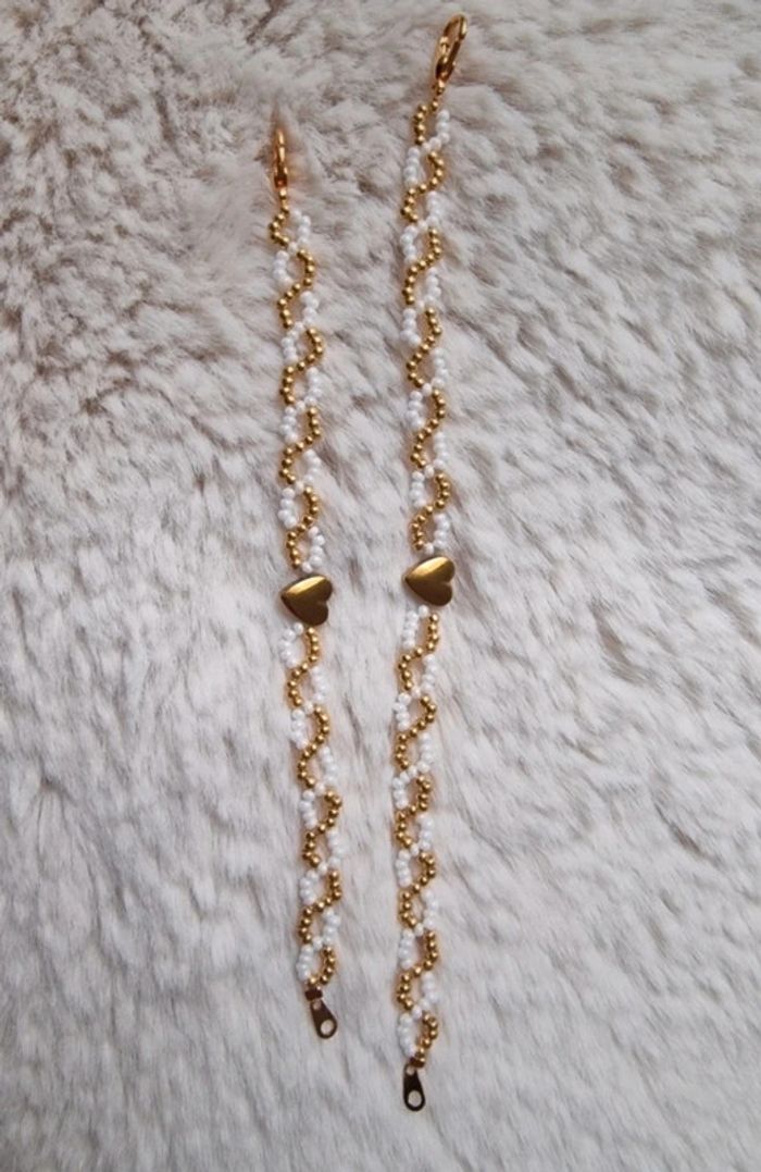 Bracelet mère/fille coeur doré - photo numéro 5