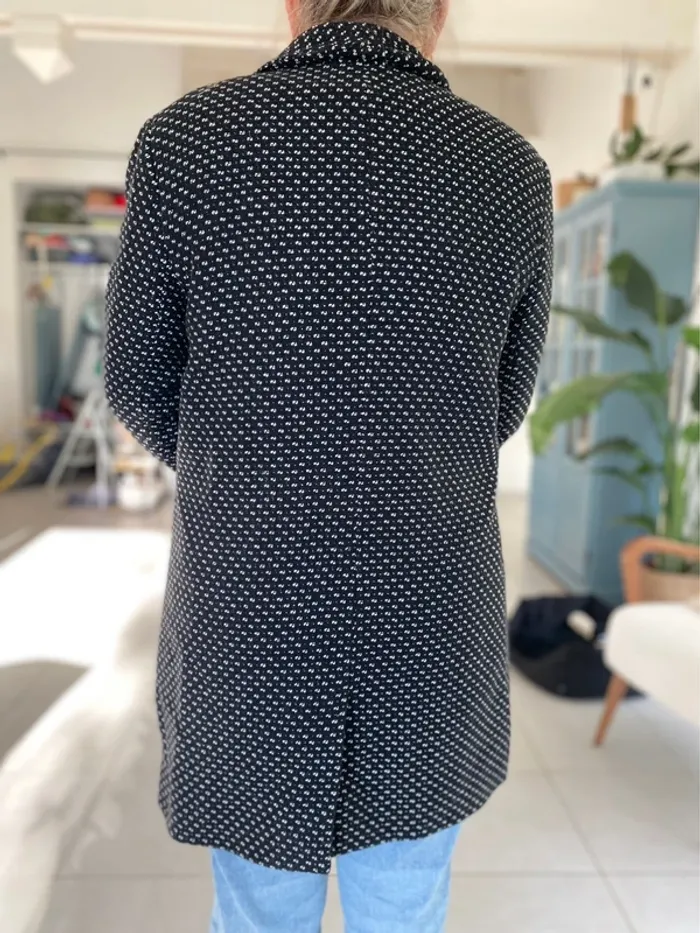 Manteau long à motifs Grain de malice taille 42 - photo numéro 3