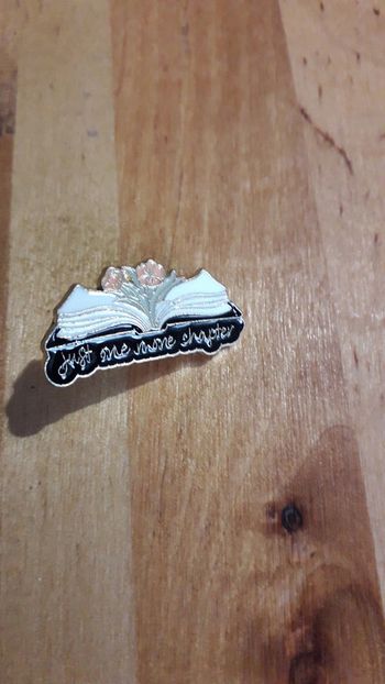 Pin's livres addict "Juste un chapitre de plus "