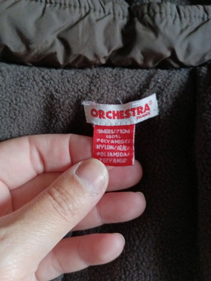 Blouson fourré épais garçon Orchestra taille 9 mois - photo numéro 5