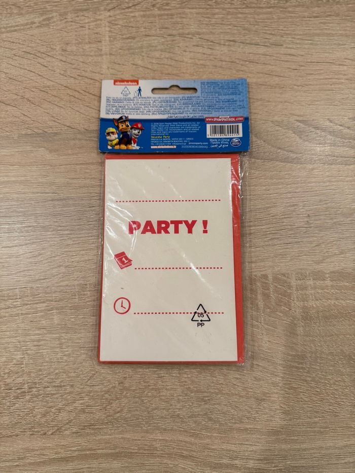 Carte invitation Paw Patrol - photo numéro 2